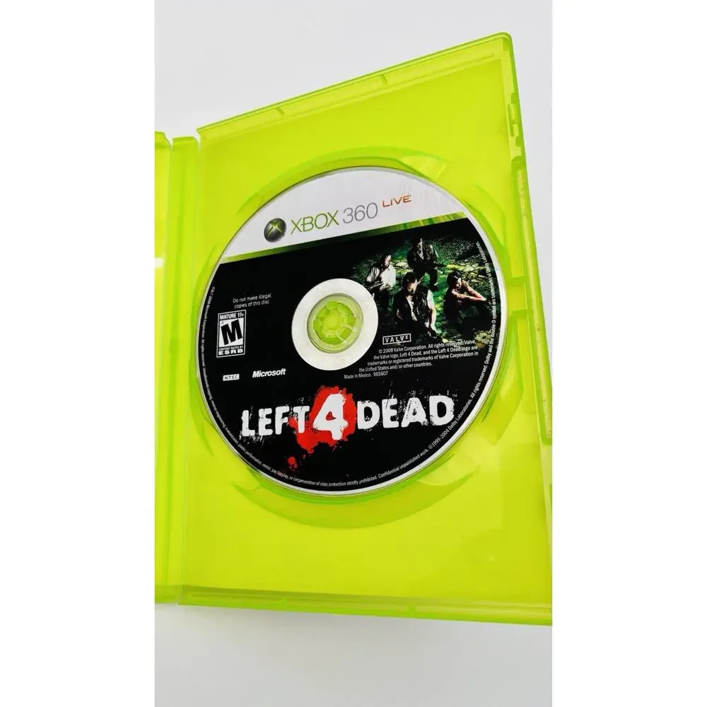 Left 4 Dead (Xbox 360, 2008) Valve Complete Tested Working CIB VG Condition